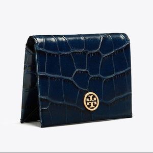 Tory Burch Parker Embossed Foldable Card Case